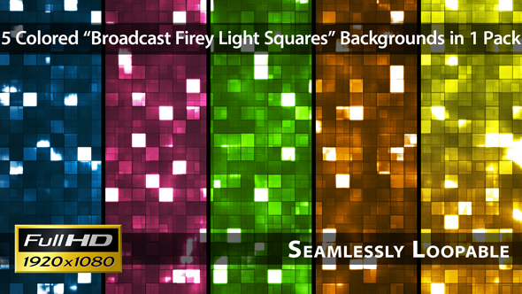 Broadcast Firey Light Squares - Pack 01