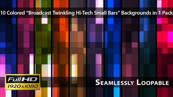 Broadcast Twinkling Hi-Tech Small Bars - Pack 01