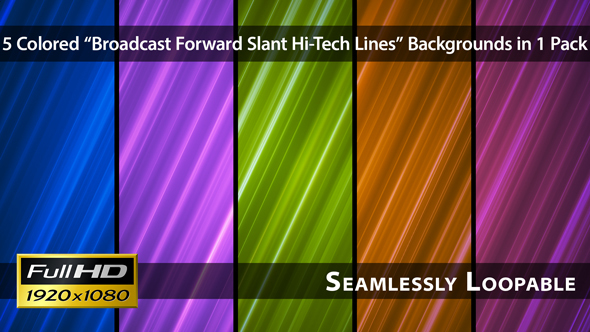 Broadcast Forward Slant Hi-Tech Lines - Pack 02