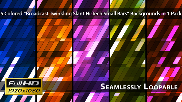Broadcast Twinkling Slant Hi-Tech Small Bars - Pack 01