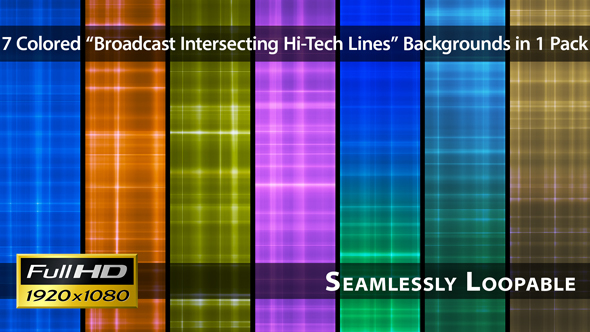 Broadcast Intersecting Hi-Tech Lines - Pack 03