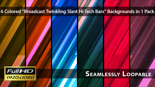 Broadcast Twinkling Slant Hi-Tech Bars - Pack 02