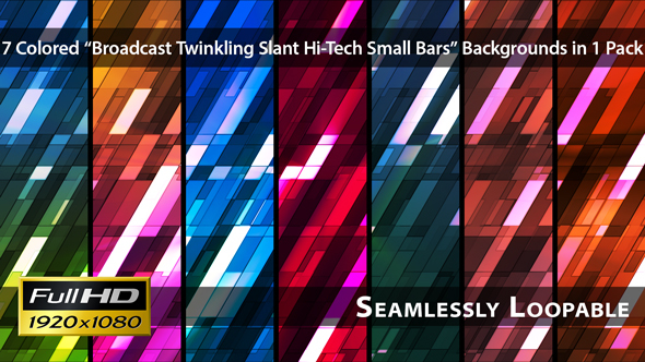 Broadcast Twinkling Slant Hi-Tech Small Bars - Pack 02