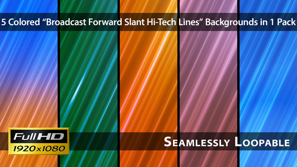 Broadcast Forward Slant Hi-Tech Lines - Pack 04