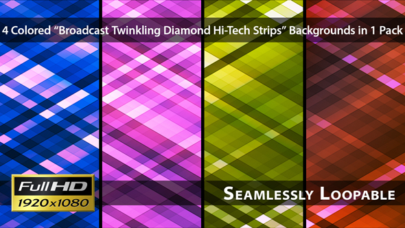 Broadcast Twinkling Diamond Hi-Tech Strips - Pack 01
