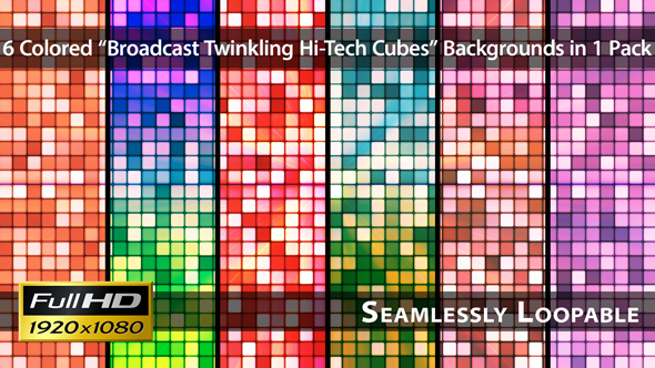 Broadcast Twinkling Hi-Tech Cubes - Pack 03