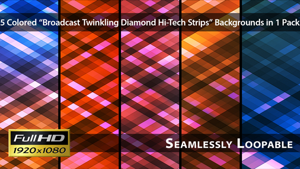 Broadcast Twinkling Diamond Hi-Tech Strips - Pack 03