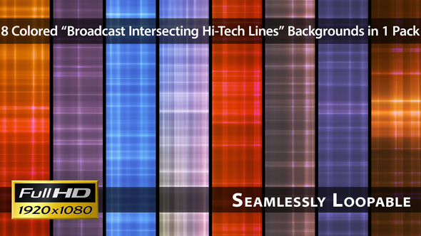 Broadcast Intersecting Hi-Tech Lines - Pack 04