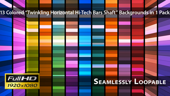 Broadcast Twinkling Horizontal Hi-Tech Bars Shaft - Pack 01