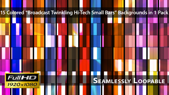 Broadcast Twinkling Hi-Tech Small Bars - Pack 02