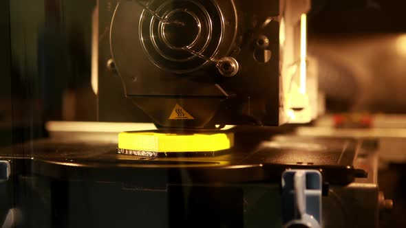 3D Printer Printing an Object