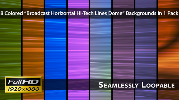 Broadcast Horizontal Hi-Tech Lines Dome - Pack 01