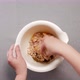 Woman Mixes Minced with Egg and Spices - VideoHive Item for Sale
