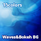 Waves and bokeh abstract background - GraphicRiver Item for Sale