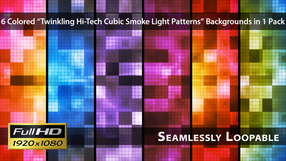Twinkling Hi-Tech Cubic Smoke Light Patterns - Pack 01