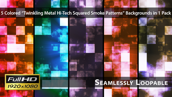 Twinkling Metal Hi-Tech Squared Smoke Patterns - Pack 01