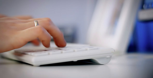 Man Typing Keyboard with Ring