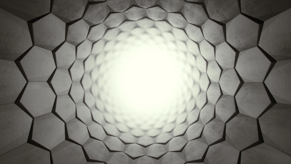 Hexagon Light Tunnel