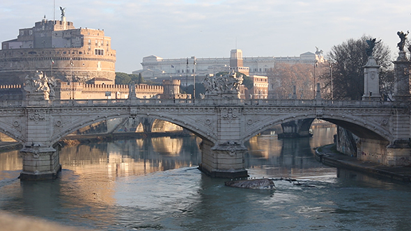 Rome City Morning View, Italy. 