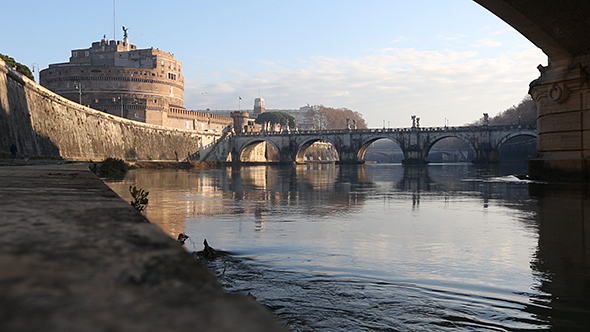 Rome City Morning View, Italy. 