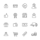 Shopping Line Icons - GraphicRiver Item for Sale