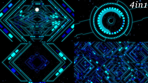 Beat Teleport - VJ Loop Pack 4in1 alt