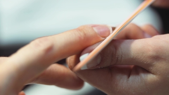 Shaping The Nails By a Nail File