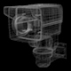 Cctv Camera 3d Model Wireframe - VideoHive Item for Sale