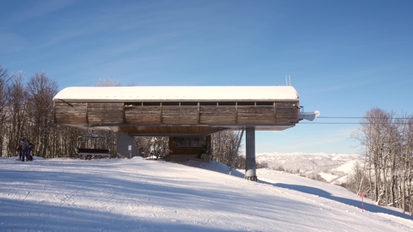 Ski Resort In Winter