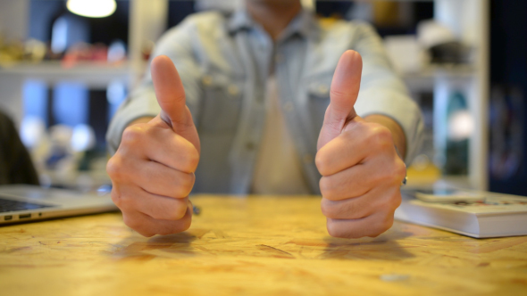 Thumbs Up, Success Gesture