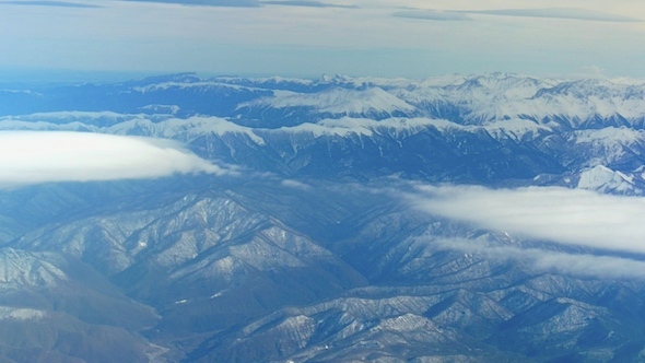 Mountains View From Plane