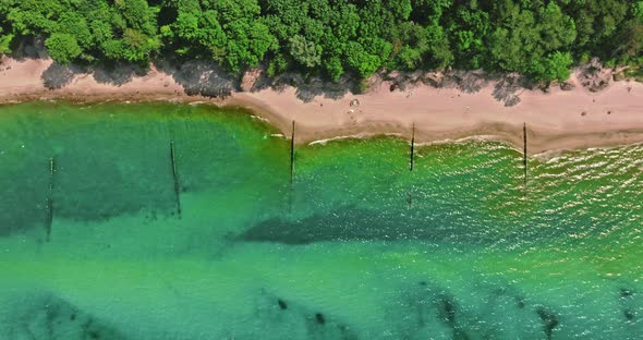 Tourism at sea. Baltic Sea in summer Poland.