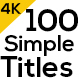 100 Motion Titles and Lowerthirds - VideoHive Item for Sale