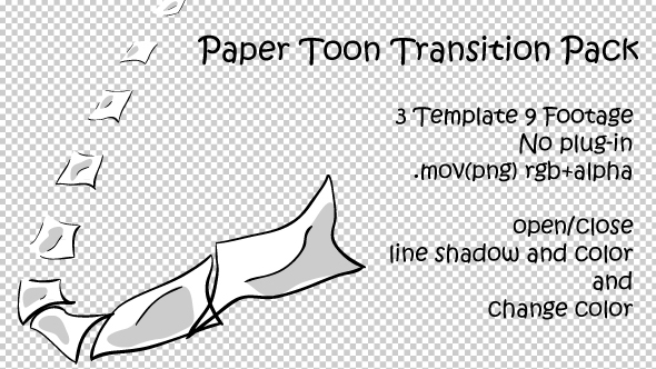Paper Toon Transitions Pack