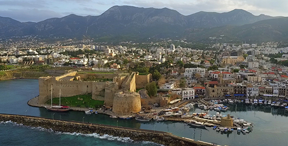 Harbour and Medieval Castle in Kyrenia City