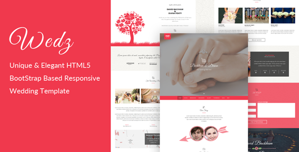 Wedz - Responsive HTML5 Wedding Template