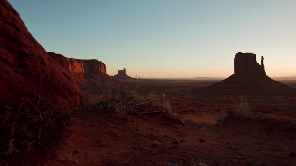 Monument Valley Dawn Time Lapse