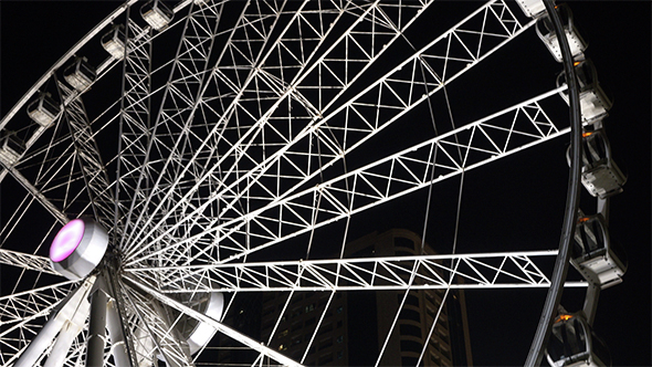 White Ferris Wheel Night Shoot
