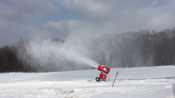 Snowmaking Is The Production Of Snow On Ski Slopes