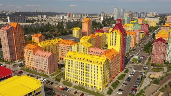 Aerial view of the Comfort Town residential complex