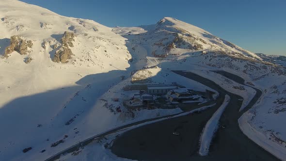 Ski Center At Parnassos Mountain In Greece