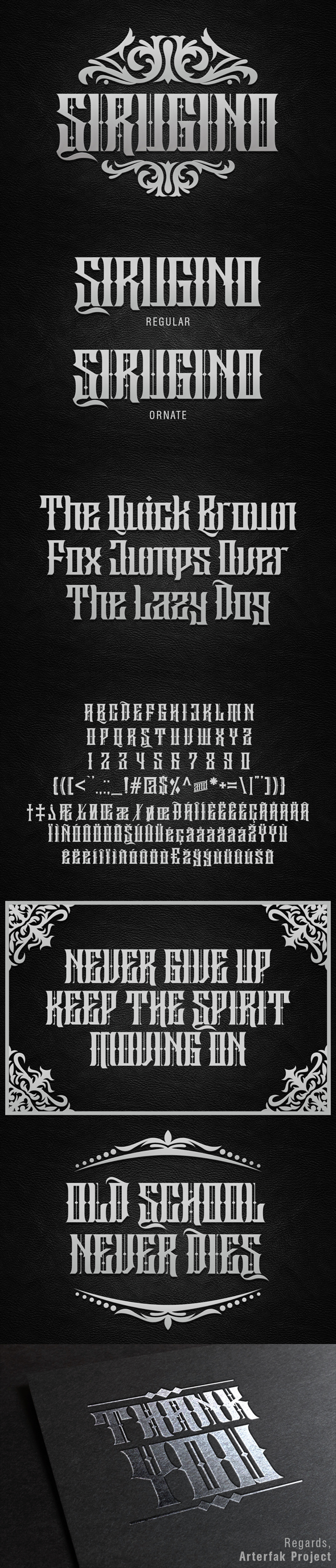 Sirugino Typeface
