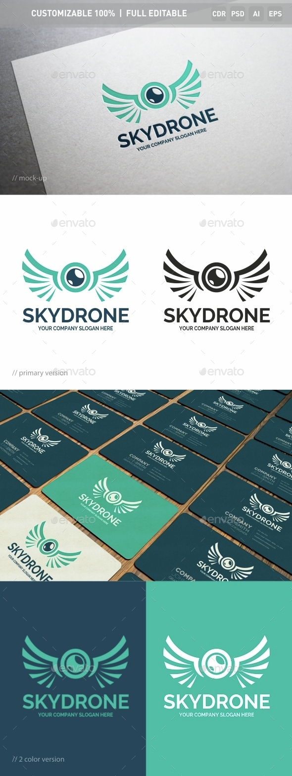Sky Drone Logo Template