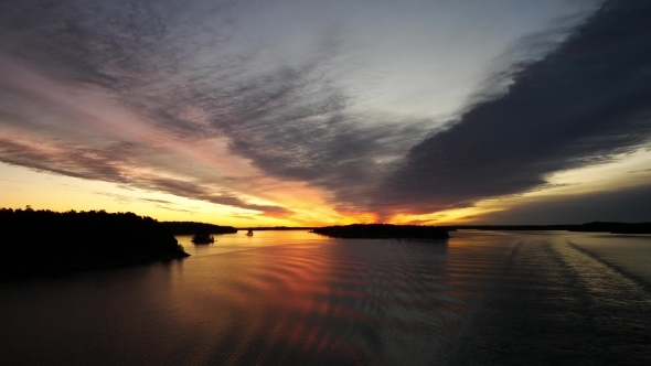 Sunrise In The Sea