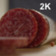 Slices Of Salami Roll On The Table - VideoHive Item for Sale