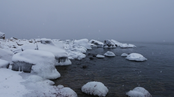 Winter Baltic Sea In Finland