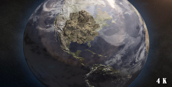 Atom bomb over United States of America