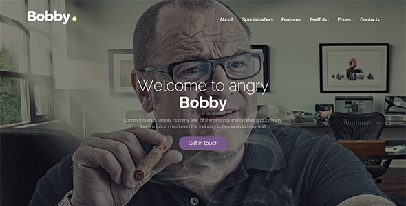 Bobby – Creative Service Landing Page