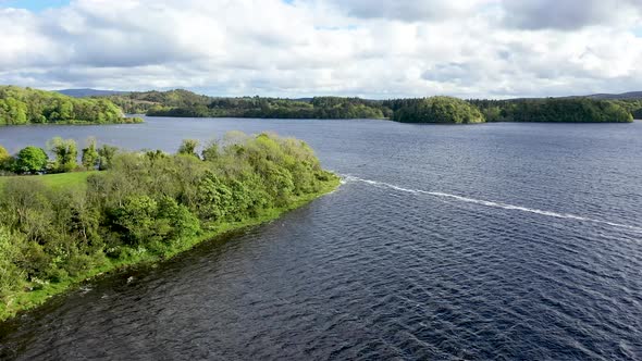 Aerial View of Lough Gill County Sligo  Ireland