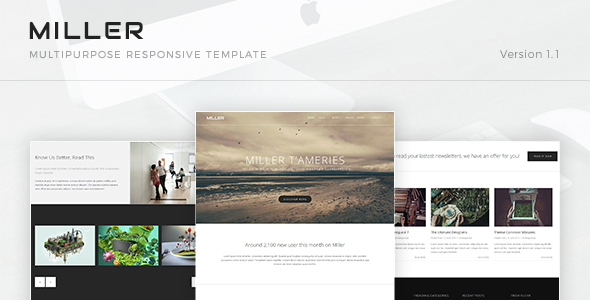 Miller - Multipurpose Responsive Template